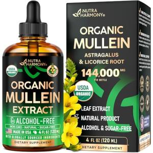 Organic Mullein Drops for Lung Health Support