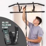 Doorway Pull-Up Bar with Padded Handles and eBook