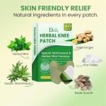 Herbal Knee Pain Relief Patches with Menthol