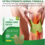 Herbal Knee Pain Relief Patches with Menthol
