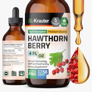 Hawthorn Berry Liquid Drops - Vegan Wellness Support