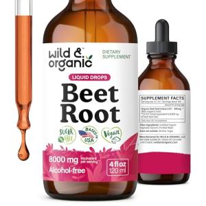 Organic Beet Root Extract Drops - 8000 mg