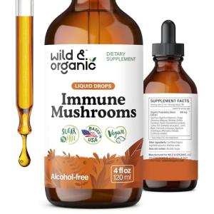 Organic Immune Mushroom Tincture - 8 Powerful Mushrooms