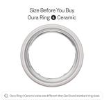 Oura Ring 4 - Ceramic Cloud - Size 8