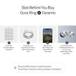 Oura Ring 4 - Ceramic Cloud - Size 8