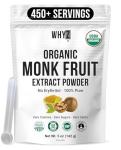 Organic Monk Fruit Extract, Zero-Calorie Sweetener 5 oz