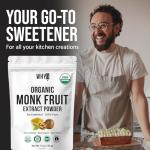 Organic Monk Fruit Extract, Zero-Calorie Sweetener 5 oz