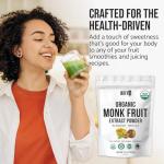 Organic Monk Fruit Extract, Zero-Calorie Sweetener 5 oz