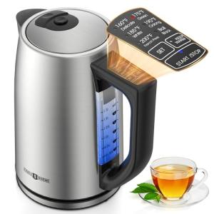 Electric Kettle with 6 Temperature Settings, 1.7L