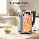 Electric Kettle with 6 Temperature Settings, 1.7L