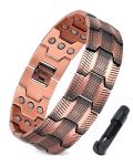 Jecanori Men's 3X Copper Magnetic Bracelet with Tool
