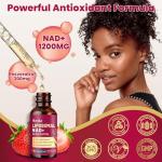 NAD+ Liquid Drops with Resveratrol - Strawberry Flavor