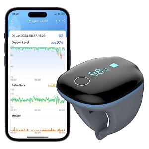 Wellue O2Ring Bluetooth Oxygen Monitor with Vibration