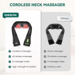 Snailax Cordless Shiatsu Neck and Shoulder Massager
