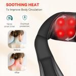Snailax Cordless Shiatsu Neck and Shoulder Massager