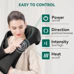 Snailax Cordless Shiatsu Neck and Shoulder Massager