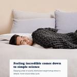 Hand-Knit Cotton Weighted Blanket - Asteroid Grey