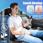 Heated Back Massager Pad with Vibration & Traction