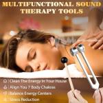 Healing Tuning Forks Set for Chakra and Sound Therapy