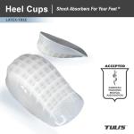Heavy Duty Gel Heel Cups for Pain Relief