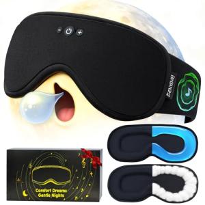 Bluetooth Sleep Mask with Cooling Gel and Headphones