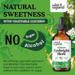 Organic Eyebright Herb Tincture for Vision Support