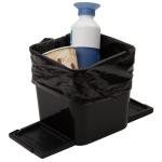 Car Trash Can with Free Stability Flaps, Black