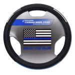 Thin Blue Line Premium Steering Wheel Cover for SUVs