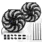 12-Inch Black Electric Radiator Slim Fan Set