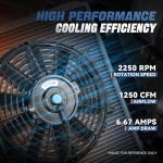 High-Performance 10-Inch Electric Slim Cooling Fan