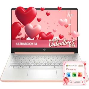 HP Rose Gold Laptop with Office 365 & 1.1TB Storage