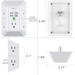 5-Outlet Surge Protector with 4 USB Ports