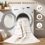 Washable Boho Area Rug - Soft & Stain Resistant