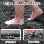 Soft Grey Shag Area Rug for Kids' Rooms