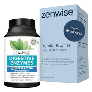 Zenwise Digestive Enzymes for Pet Health, 180 Capsules