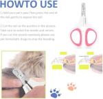 OneCut Non-Slip Pet Nail Clippers in Pink