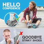 NonScents Shoe Deodorizer - Odor Eliminator 2-Pack