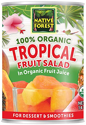 Organic Tropical Fruit Salad, 14-Ounce Cans - 6 Pack