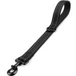 Joytale Strong Short Dog Leash 18 Inch, 1.2 Inch Wide, Heavy Duty, Padded Handle for Traffic Control, Reflective Leash for Medium and Large Dogs Walking Training, Black