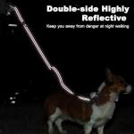 6 Foot Fuchsia Dog Leashes for Large Medium and Small Breed Dogs That Pull,Reflective Nylon Heavy Duty Dog Leash with 2 Comfortable Padded Traffic Handles and Car Seat Belt for Walking and Training