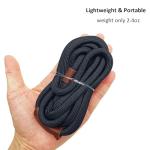 BTINESFUL 7ft Slip Lead Dog Leash, Strong Nylon Rope Leash, 1/4" Dog Training Lead for Small Medium Dogs, 14+ Colors (1/4" * 7 FT, Black)