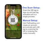 Pet Dwelling Symbol QR Pet Tag – Easy Scan Instant Location Alerts, Online Pet Profile with AI Feature for Dogs & Cats