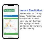 Pet Dwelling Symbol QR Pet Tag – Easy Scan Instant Location Alerts, Online Pet Profile with AI Feature for Dogs & Cats