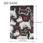 Scottie Dog Leather RFID Passport Holder Wallet