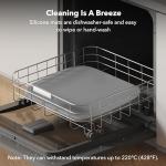 Bundle of PETLIBRO Upgraded RFID Automatic Cat Feeder, 2 Packs 5G Wi-Fi Automatic Pet Feeder, 3L Auto Cat Feeder App Control with Light Collar Tag + 2 Packs Safety Silicone Dog Food Mat