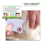Tick-Tack-Toss Premium Tick Removal Kit for People and Pets, Crawling and Attached Tick Removal Tools, Travel Pouch, ID Card, Magnifying Glass, 32 Removal Pads (1)