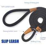 lynxking Dog Leash Slip Lead 5 6 8 FT Dog Training Leash Strong Heavy Duty Rope No Pull Training Lead Leashes for Dogs