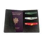 Scottie Dog Leather RFID Passport Holder Wallet