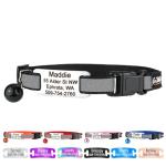 Personalized Reflective Cat Collar with Name Tag
