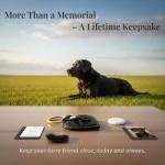 Pet Memorial Keychain & GPS Tracker Holder ｜ Heart Leather Fur Keepsake Locket｜Dog & Cat Sympathy Gift for Loss or New Puppy Essential｜Dog Remembrance Ornament ｜Black Cat Keychain(Single Pack-Black)